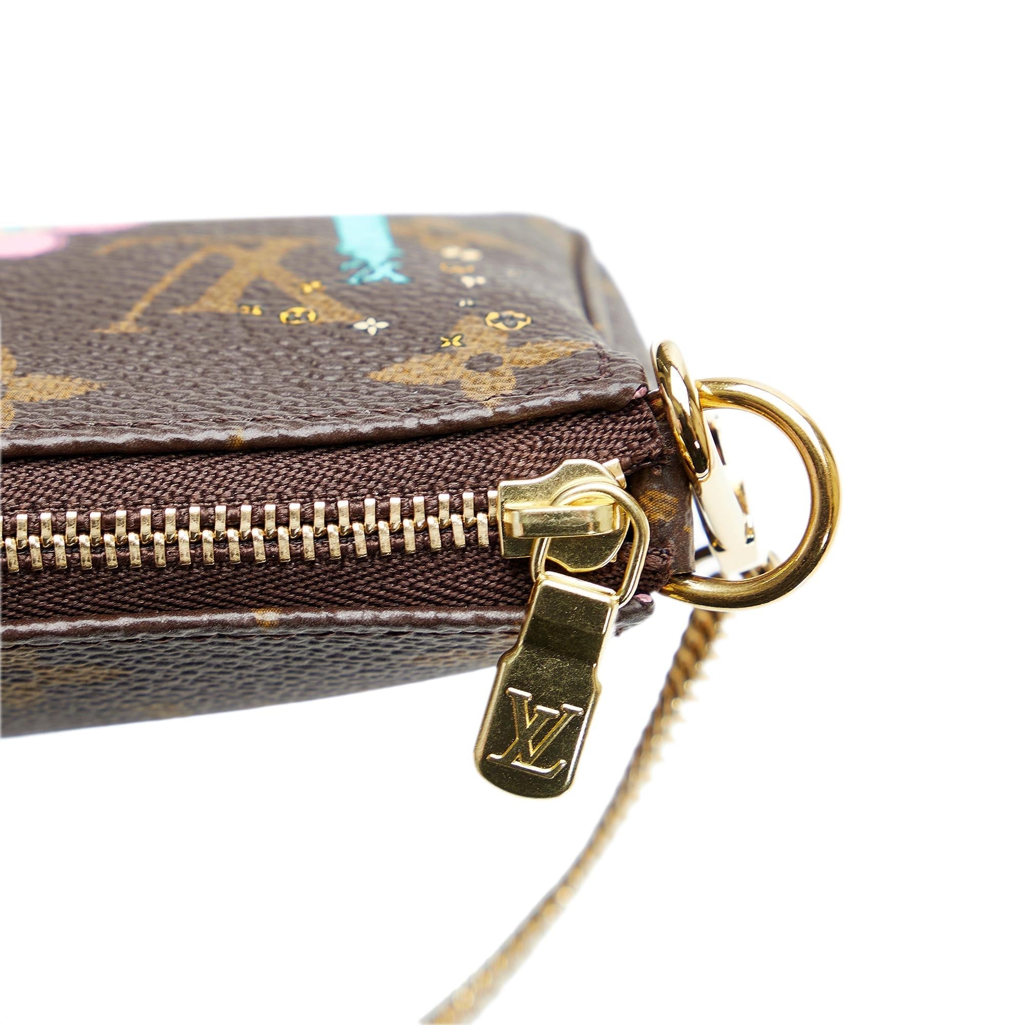 Louis Vuitton Limited Edition Vivienne Mini Monogram Pochette Accessoires (SHG-Ndr7pH)