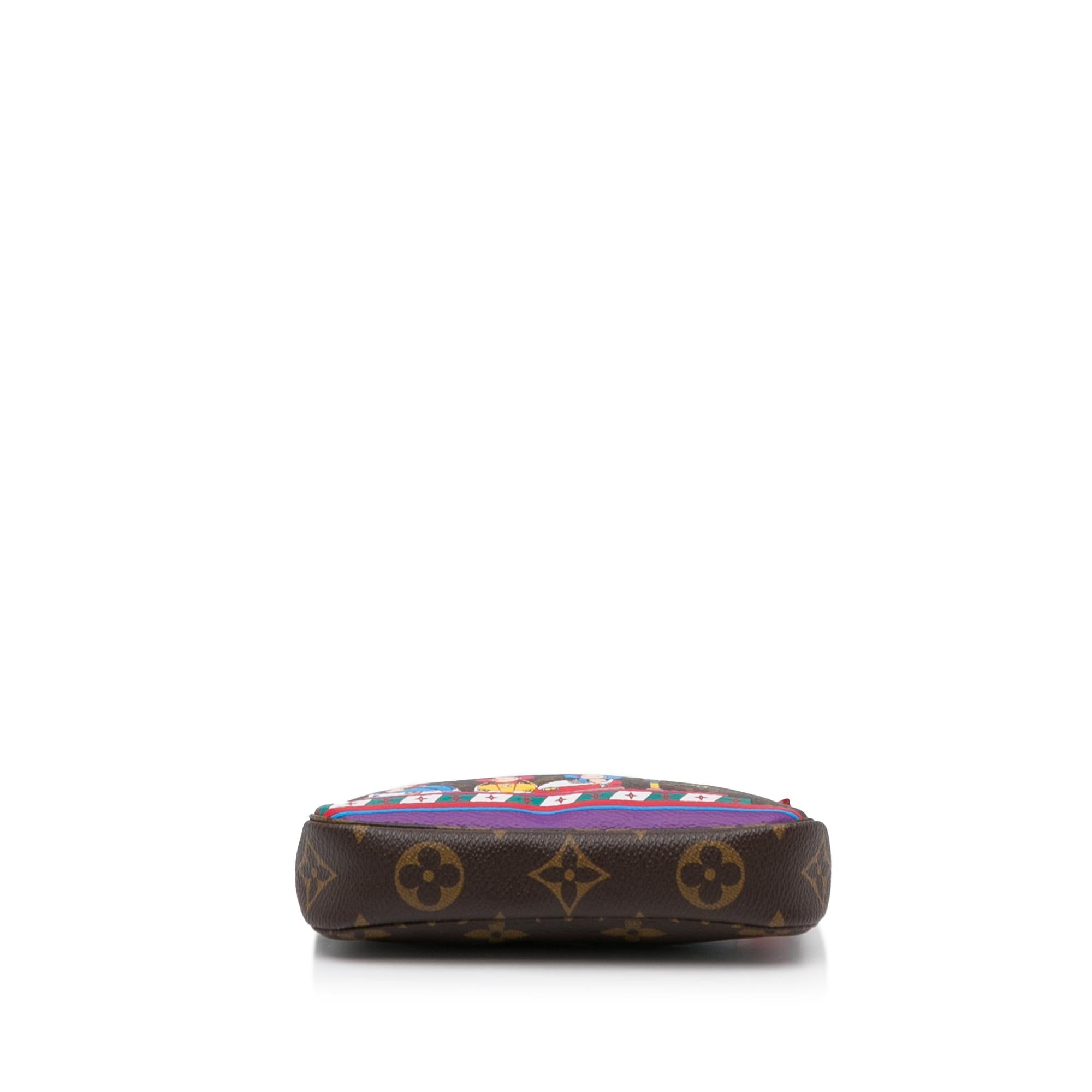 Louis Vuitton Mini Monogram Vivienne Christmas Pochette Accessoires (SHG-e2QDWP)
