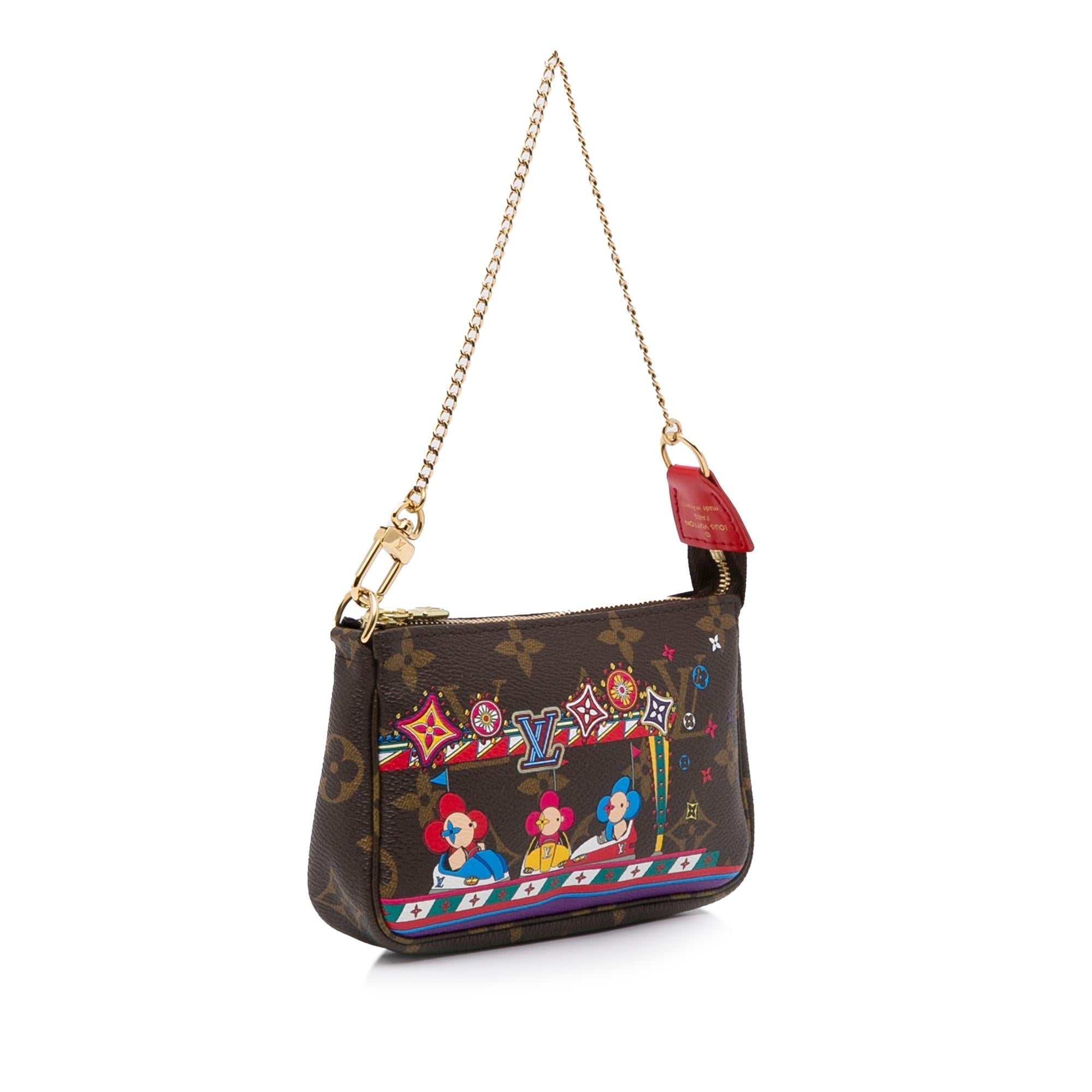 Louis Vuitton Mini Monogram Vivienne Christmas Pochette Accessoires (SHG-e2QDWP)