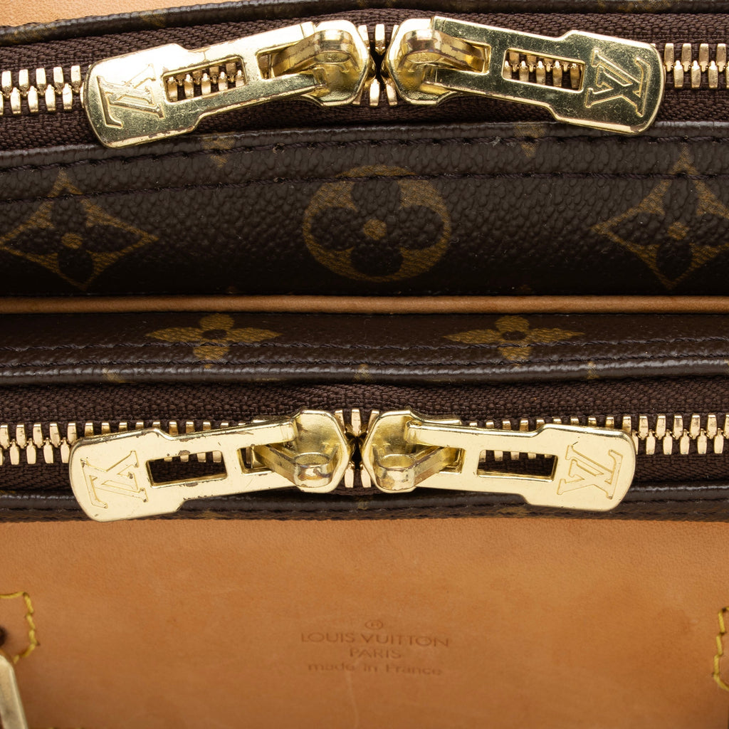 Louis Vuitton Monogram Canvas Alize 24 Heures Weekender - FINAL SALE (SHF-9uumUZ)