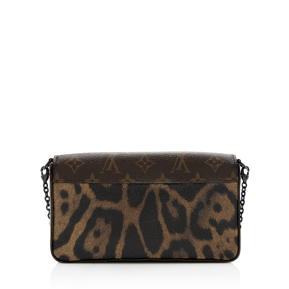 Louis Vuitton Monogram Canvas Animal Print Felicie Pochette (SHF-21424)