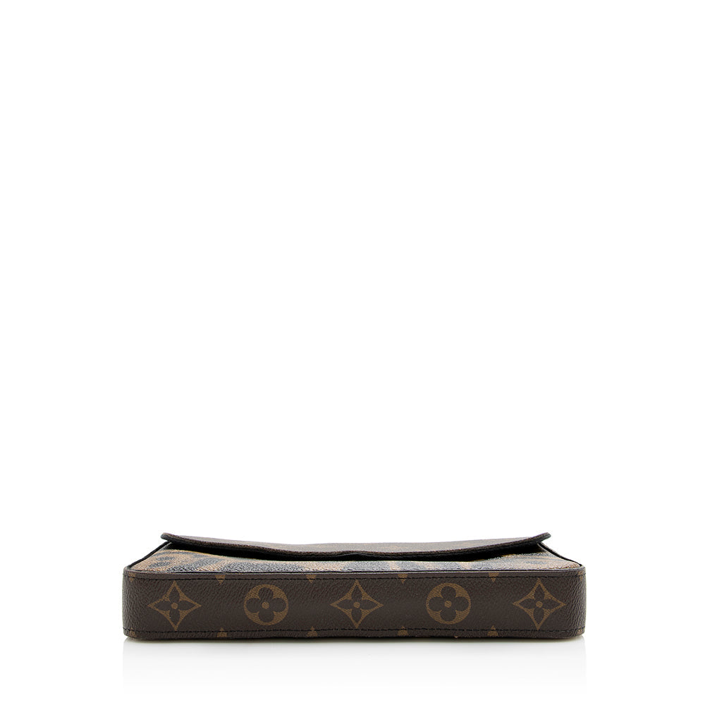 Louis Vuitton Monogram Canvas Animal Print Felicie Pochette (SHF-21424)