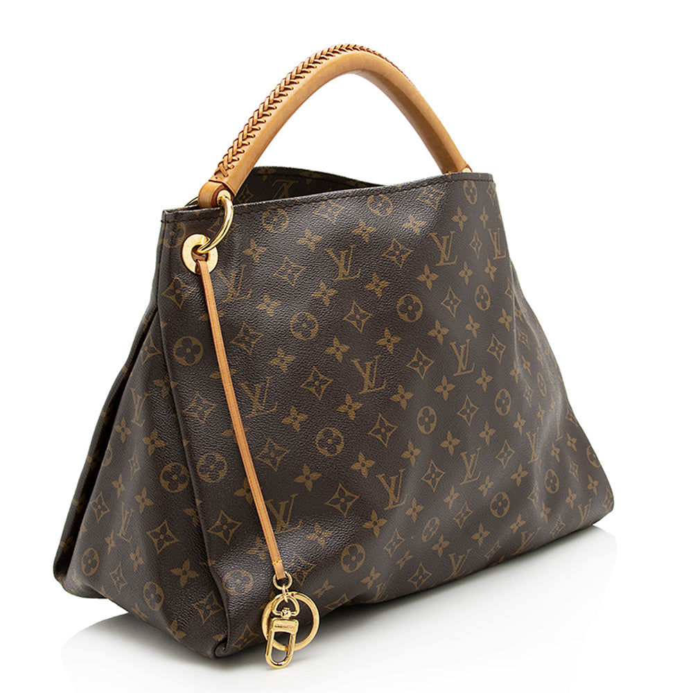 Louis Vuitton Monogram Canvas Artsy MM Shoulder Bag (SHF-22924)