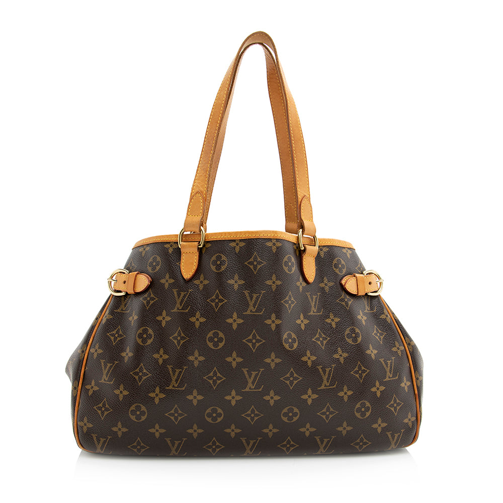 Louis Vuitton Monogram Canvas Batignolles Horizontal Tote (SHF-20341)