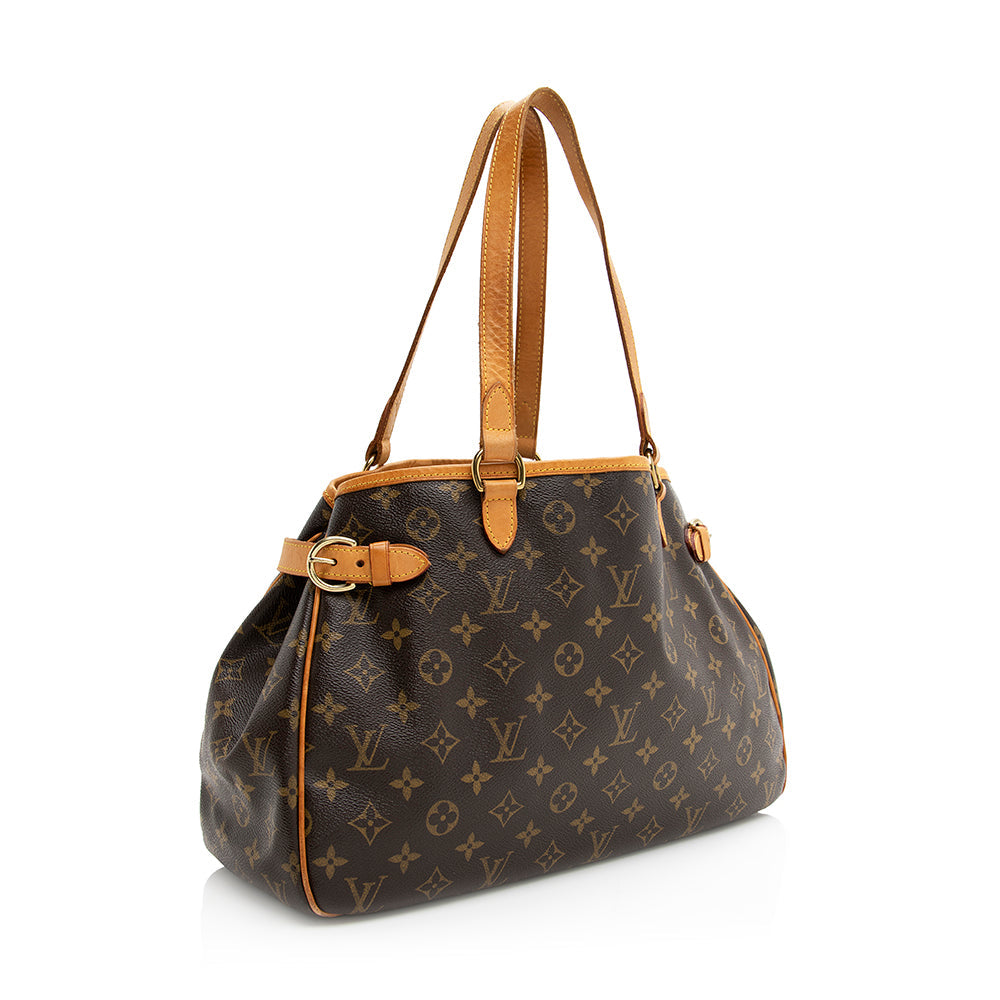 Louis Vuitton Monogram Canvas Batignolles Horizontal Tote (SHF-20341)