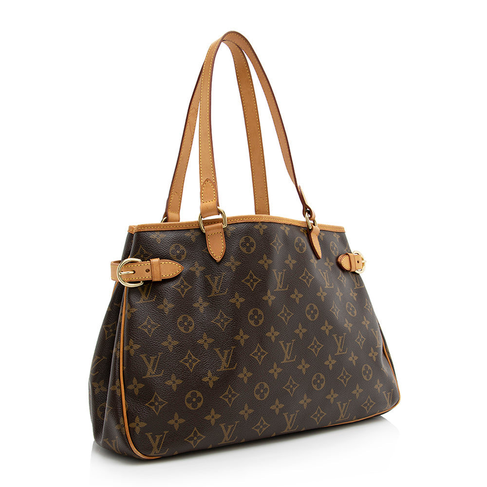 Louis Vuitton Monogram Canvas Batignolles Horizontal Tote (SHF-21262)