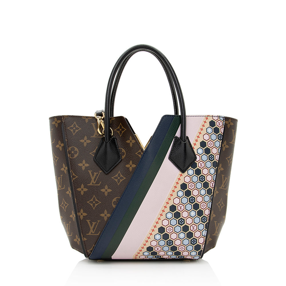 Louis Vuitton Monogram Canvas Calf Leather Kimono PM Tote (SHF-21955)