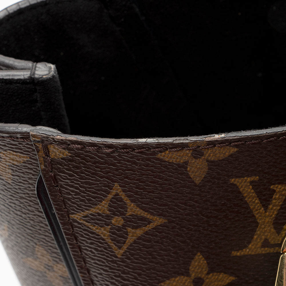 Louis Vuitton Monogram Canvas Calf Leather Kimono PM Tote (SHF-21955)