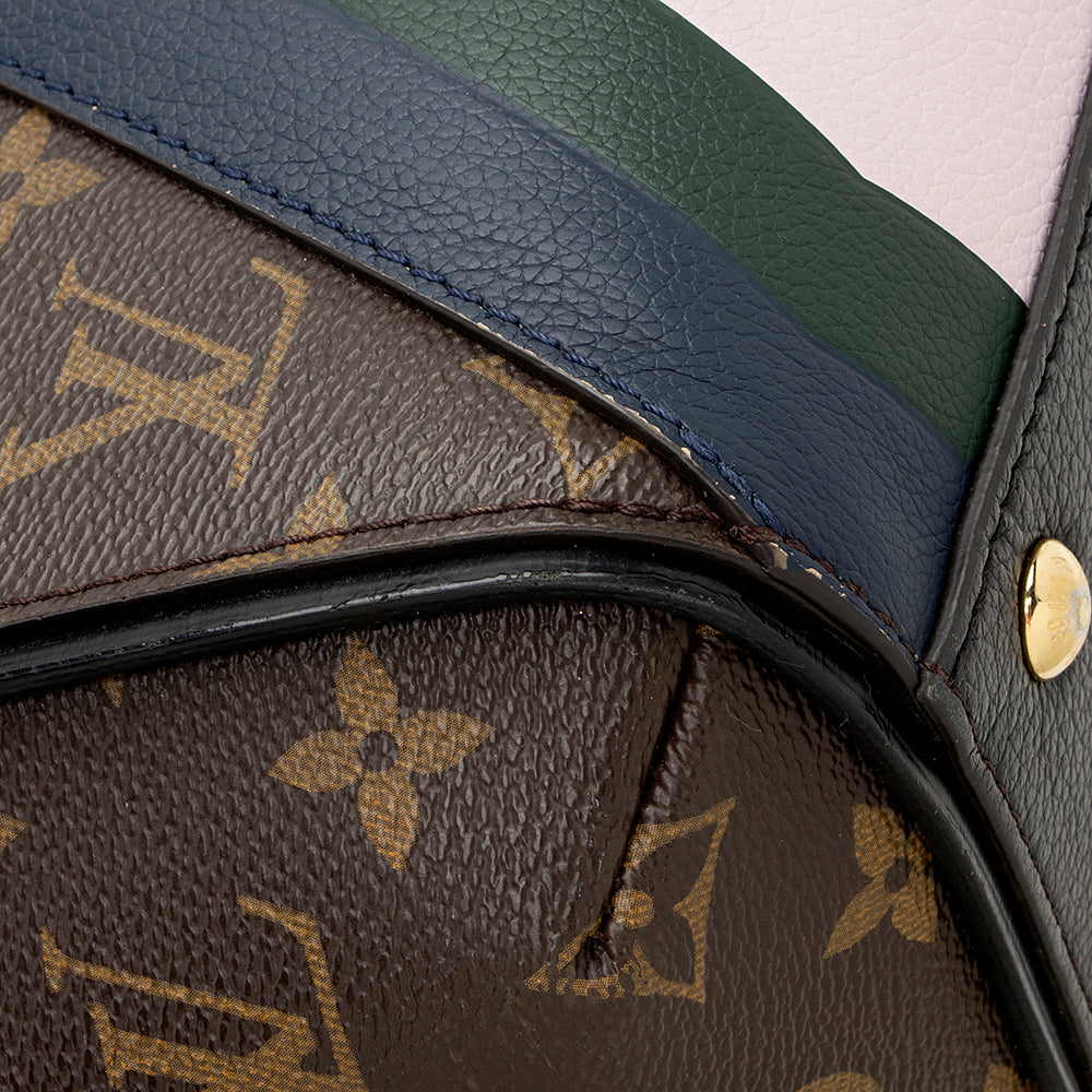 Louis Vuitton Monogram Canvas Calf Leather Kimono PM Tote (SHF-21955)