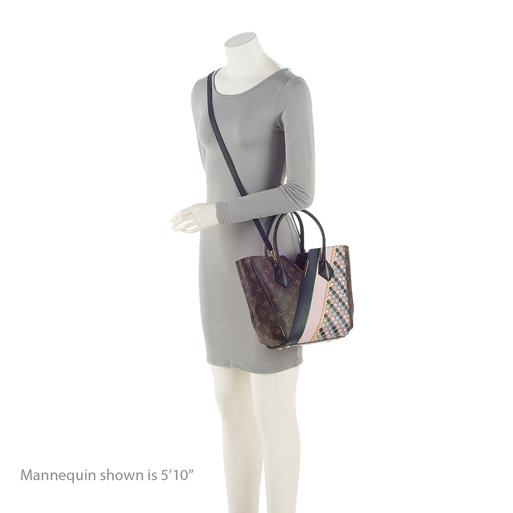 Louis Vuitton Monogram Canvas Calf Leather Kimono PM Tote (SHF-21955)