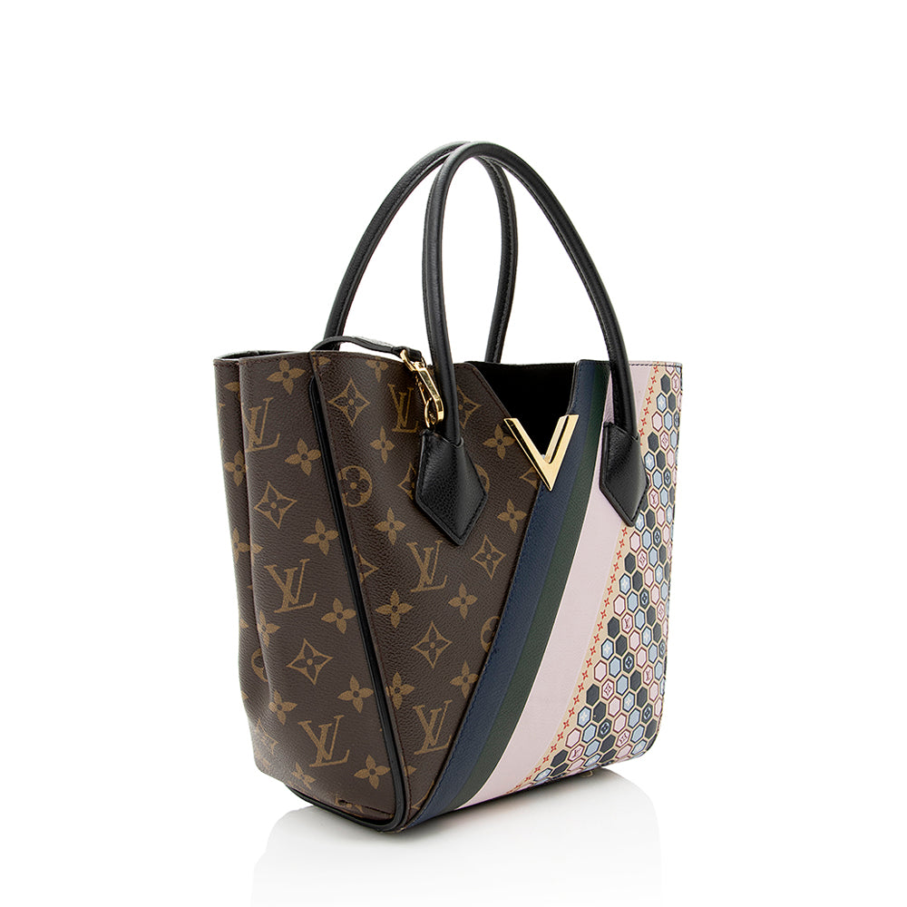 Louis Vuitton Monogram Canvas Calf Leather Kimono PM Tote (SHF-21955)