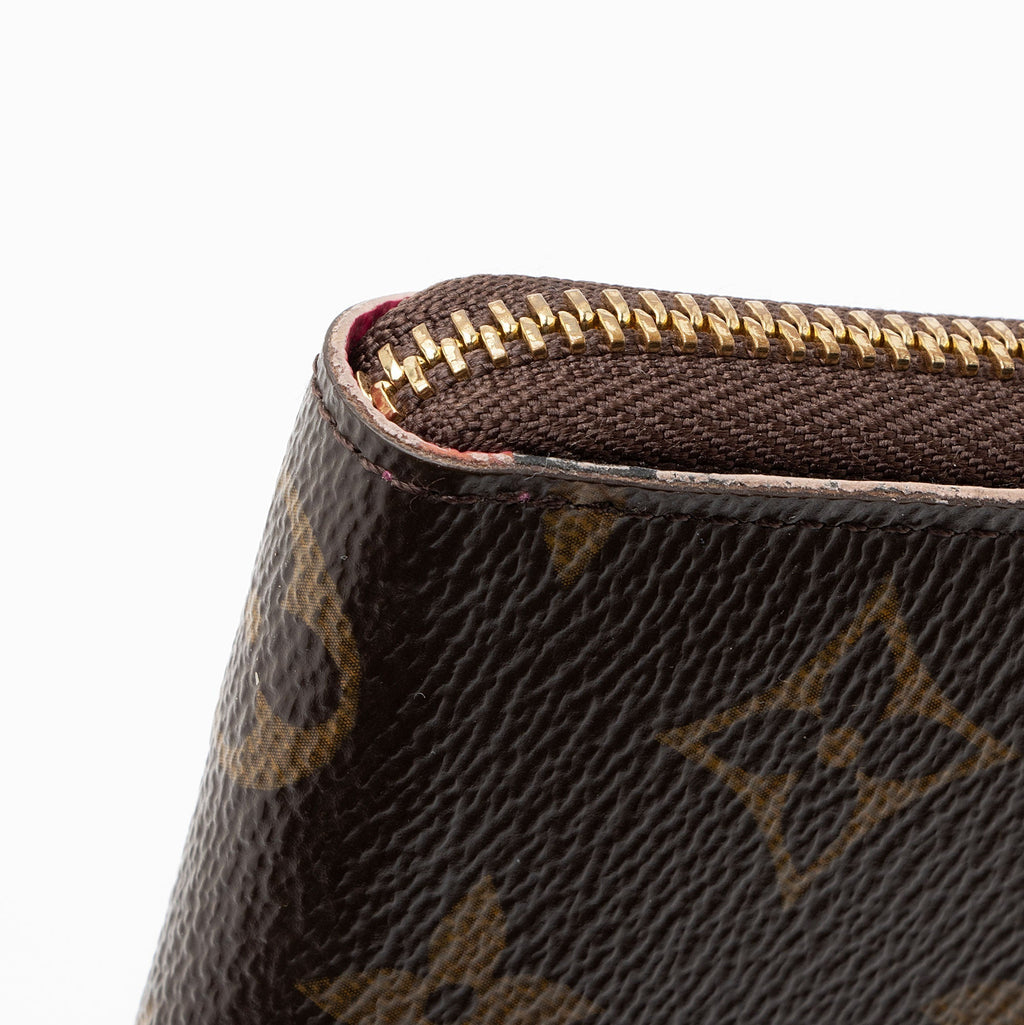 Louis Vuitton Monogram Blooming Flowers Canvas Clemence Wallet (SHF-eqBq8O)