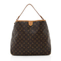 Louis Vuitton Monogram Canvas Delightful MM Shoulder Bag (SHF-21461)