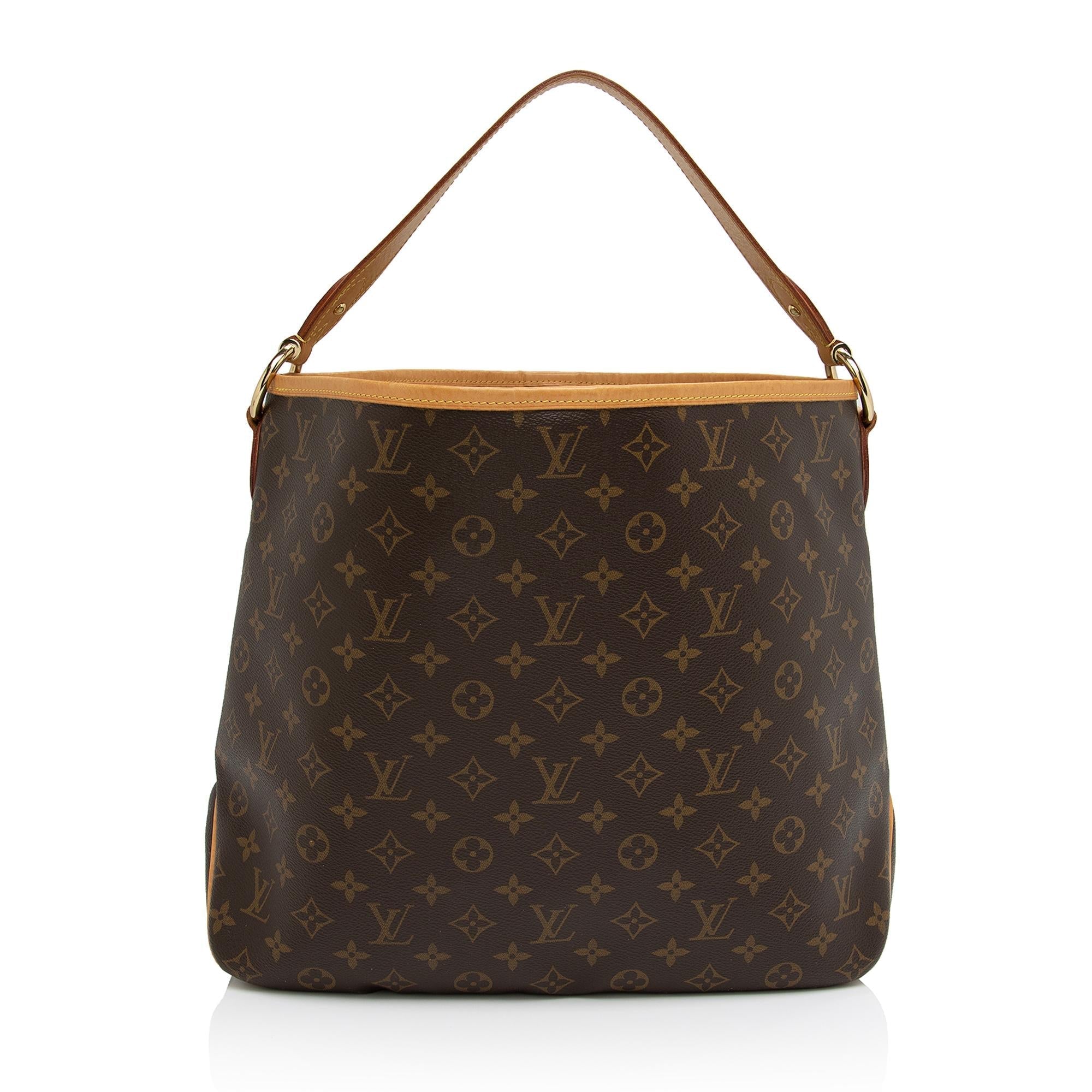 Louis Vuitton Monogram Canvas Delightful MM Shoulder Bag (SHF-59CtYo)