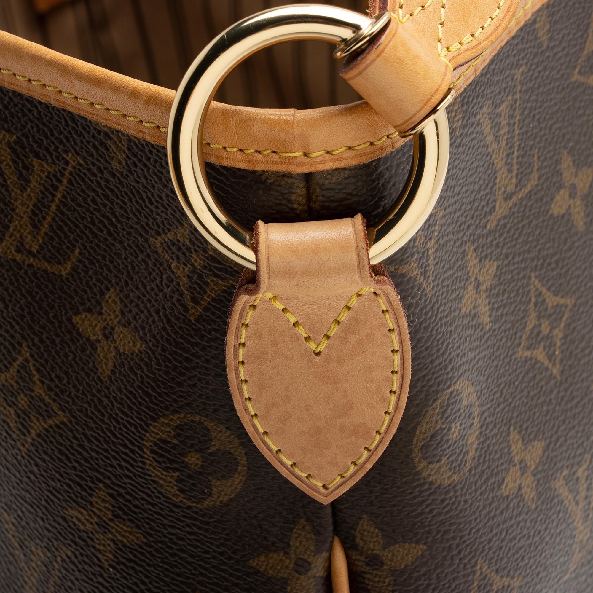 Louis Vuitton Monogram Canvas Delightful MM Shoulder Bag (SHF-59CtYo)