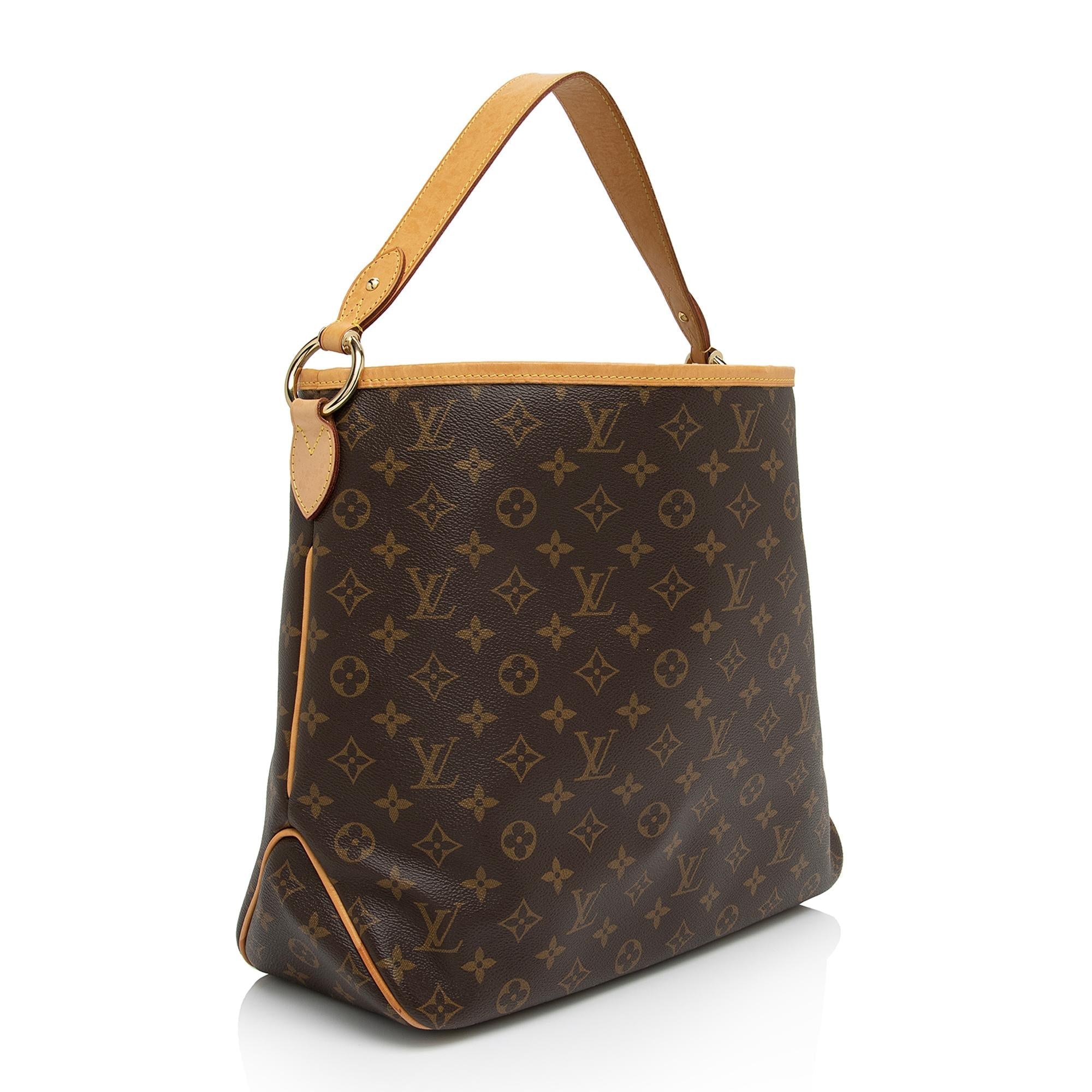 Louis Vuitton Monogram Canvas Delightful MM Shoulder Bag (SHF-59CtYo)