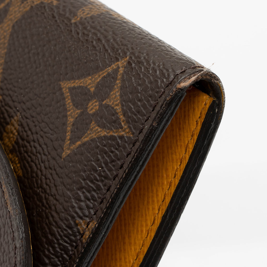 Louis Vuitton Monogram Canvas Emilie Wallet (SHF-I46Tox)
