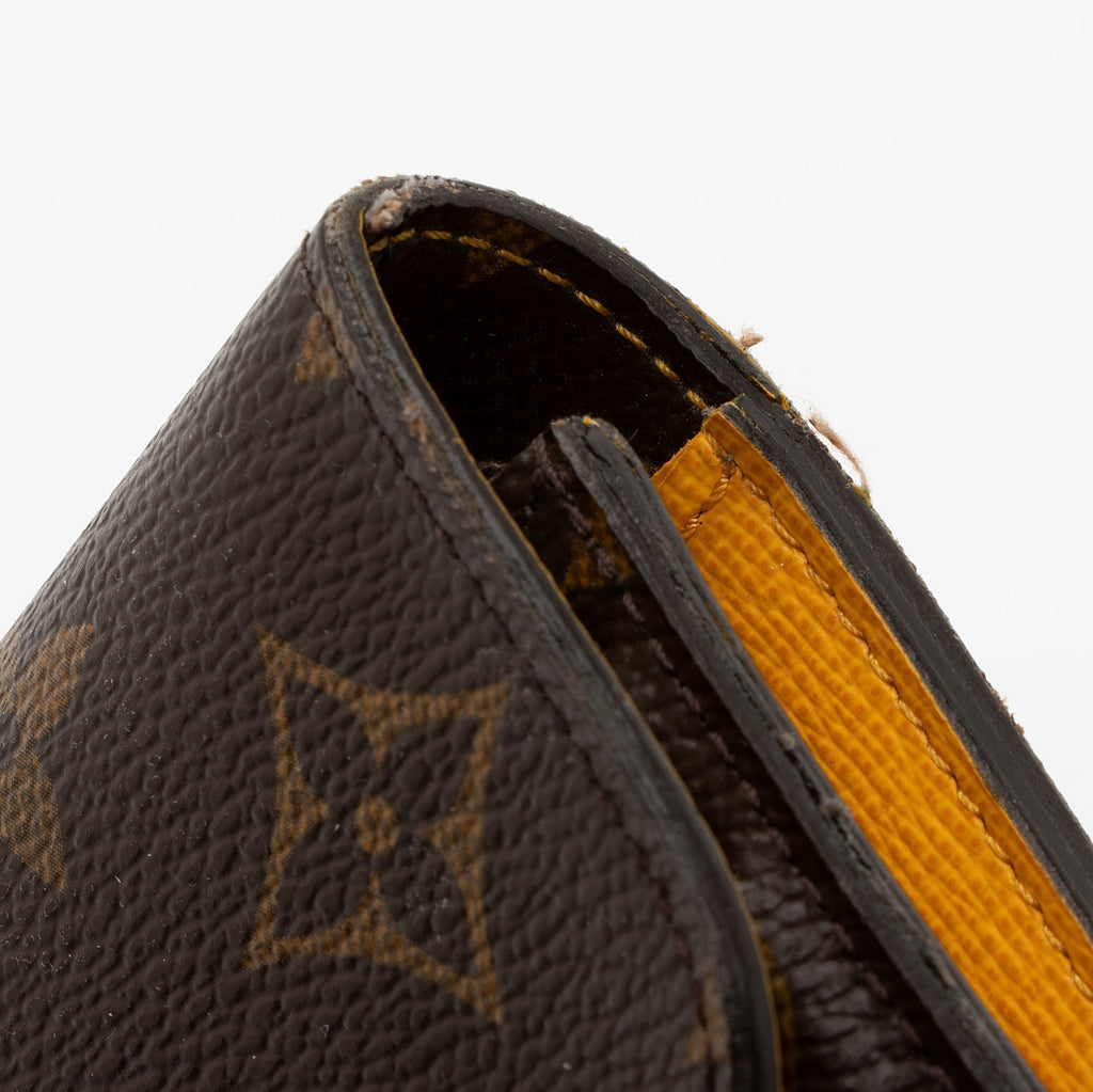 Louis Vuitton Monogram Canvas Emilie Wallet (SHF-I46Tox)