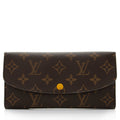 Louis Vuitton Monogram Canvas Emilie Wallet (SHF-I46Tox)