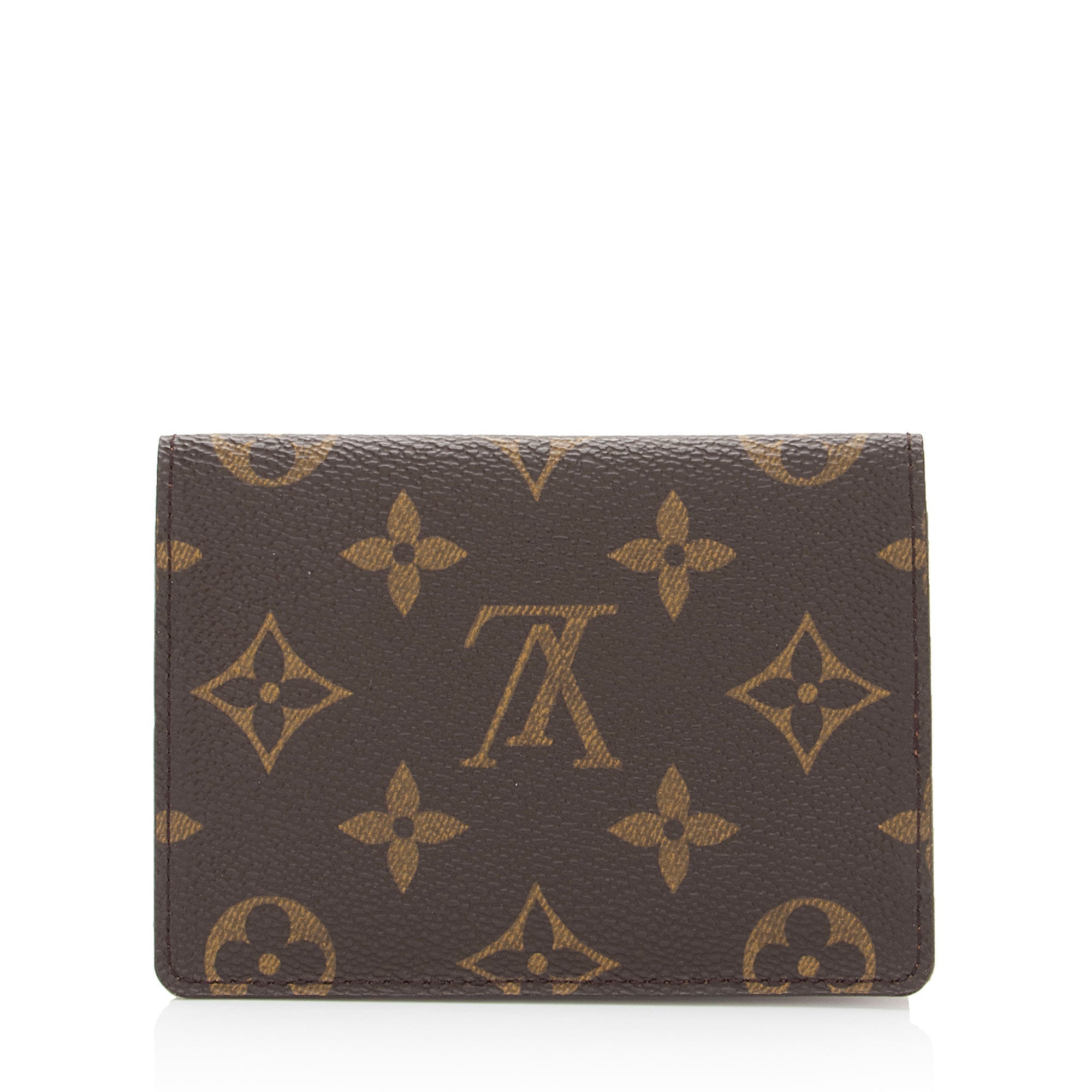 Louis Vuitton Monogram Canvas Porte 2 Vertical Card Holder (SHF-njByOR)