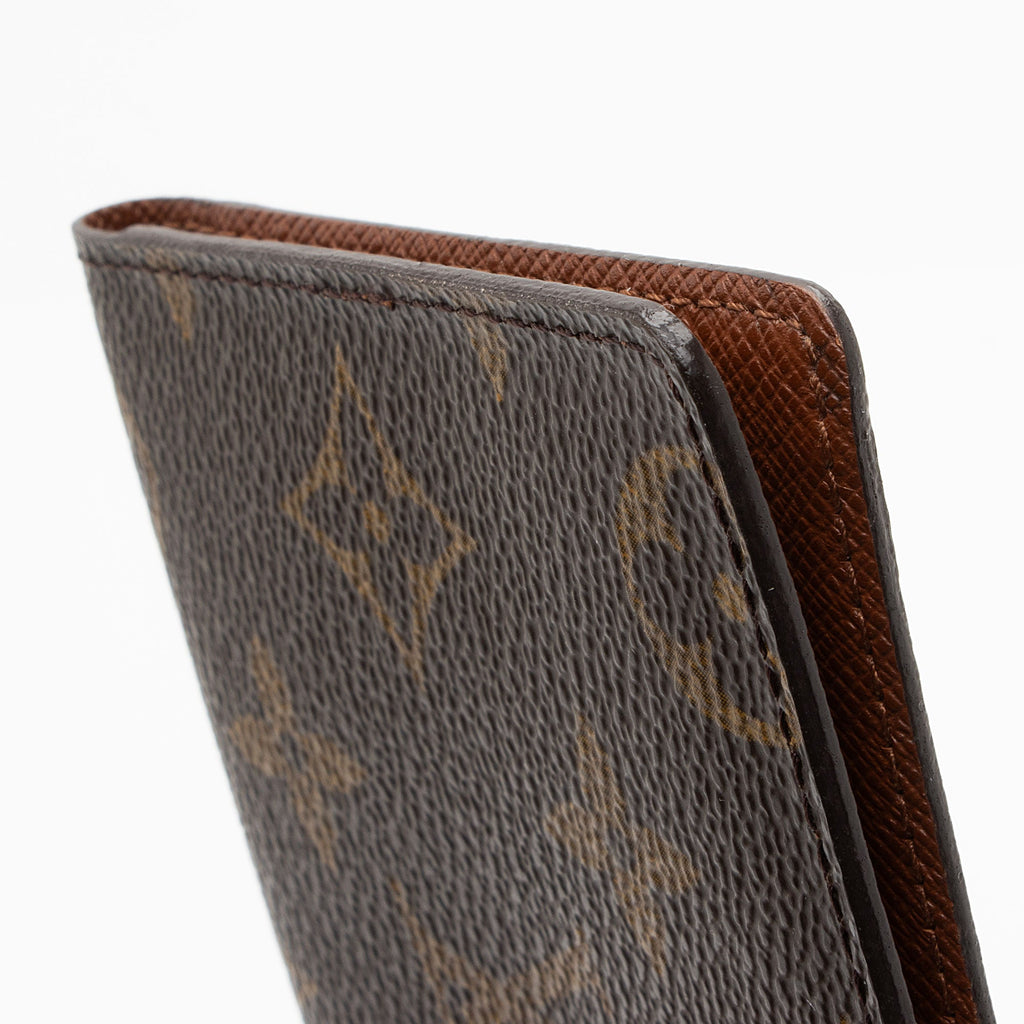 Louis Vuitton Monogram Canvas Porte 2 Vertical Card Holder (SHF-njByOR)