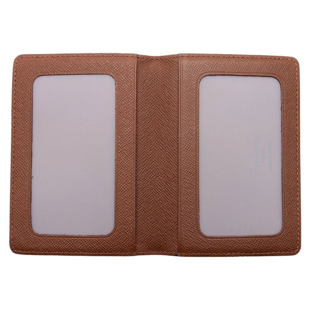 Louis Vuitton Monogram Canvas Porte 2 Vertical Card Holder (SHF-njByOR)