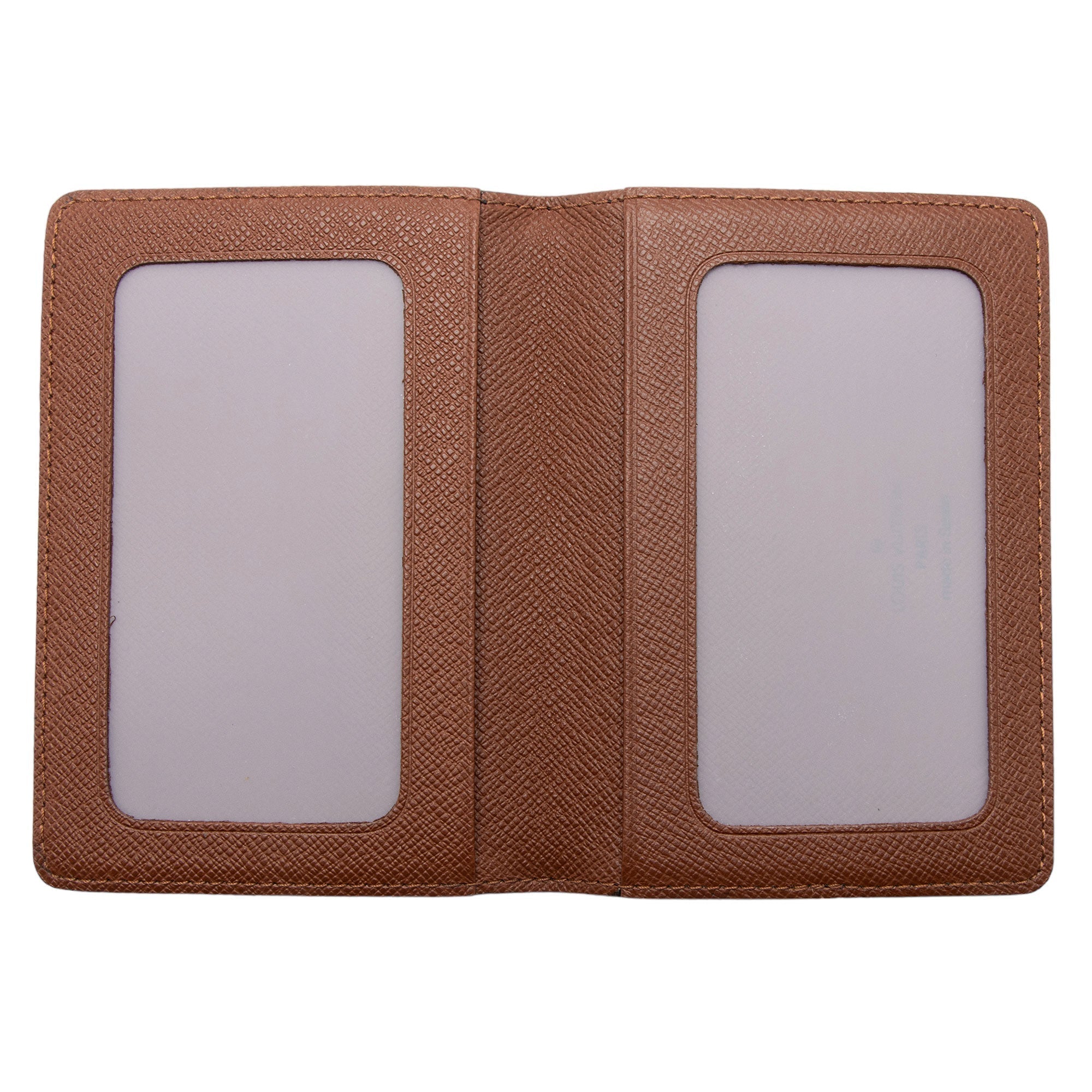 Louis Vuitton Monogram Canvas Porte 2 Vertical Card Holder (SHF-njByOR)
