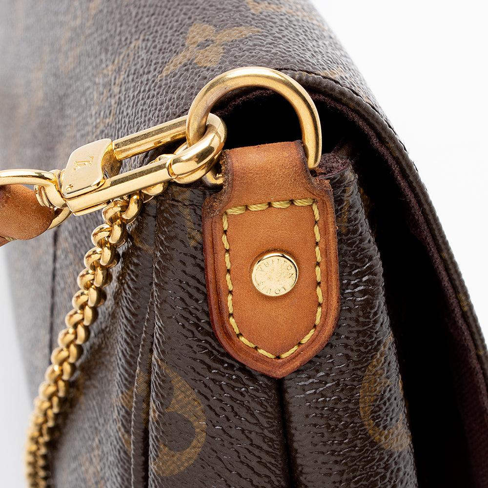 Louis Vuitton Monogram Canvas Favorite MM Shoulder Bag (SHF-21642)