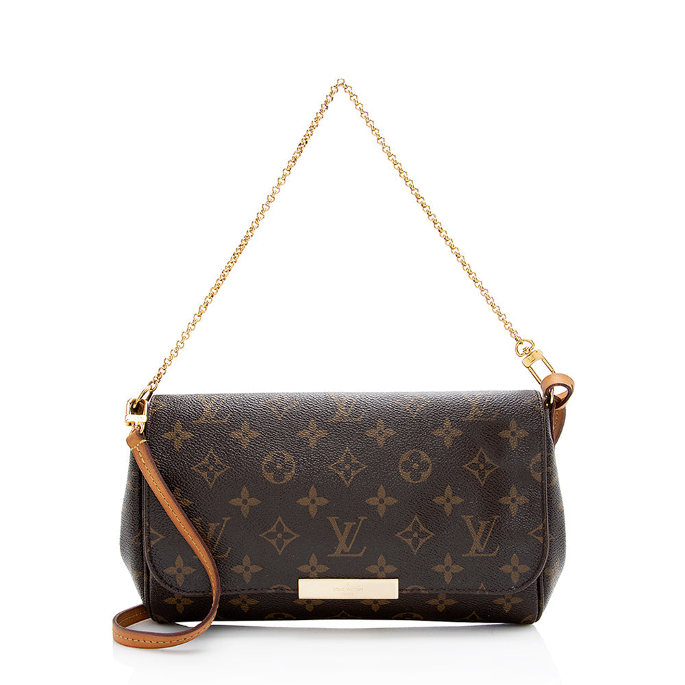 Louis Vuitton Monogram Canvas Favorite MM Shoulder Bag (SHF-21642)