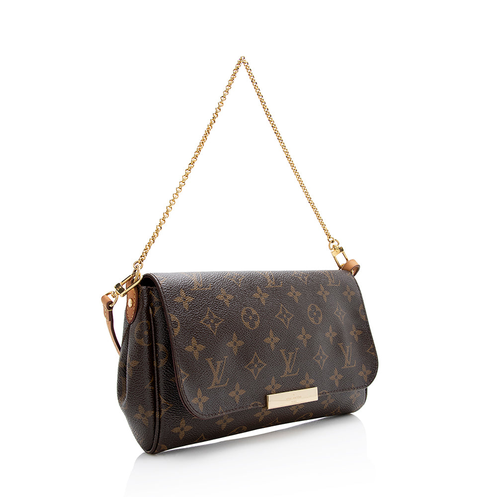 Louis Vuitton Monogram Canvas Favorite MM Shoulder Bag (SHF-21642)