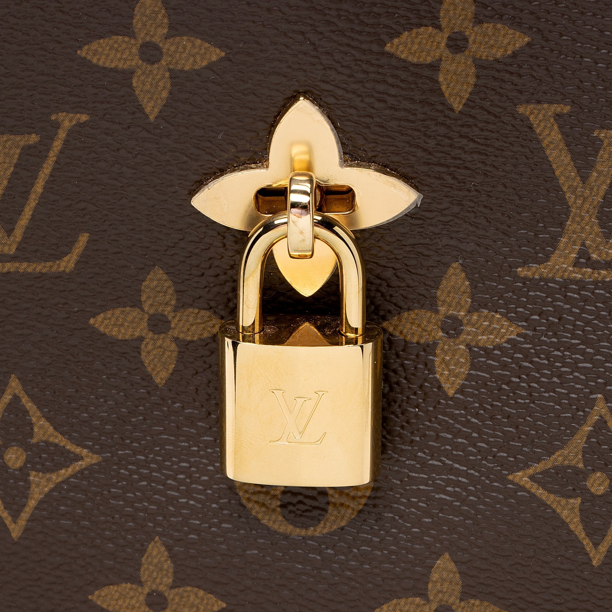 Louis Vuitton Monogram Canvas Flower Hobo (SHF-22318)
