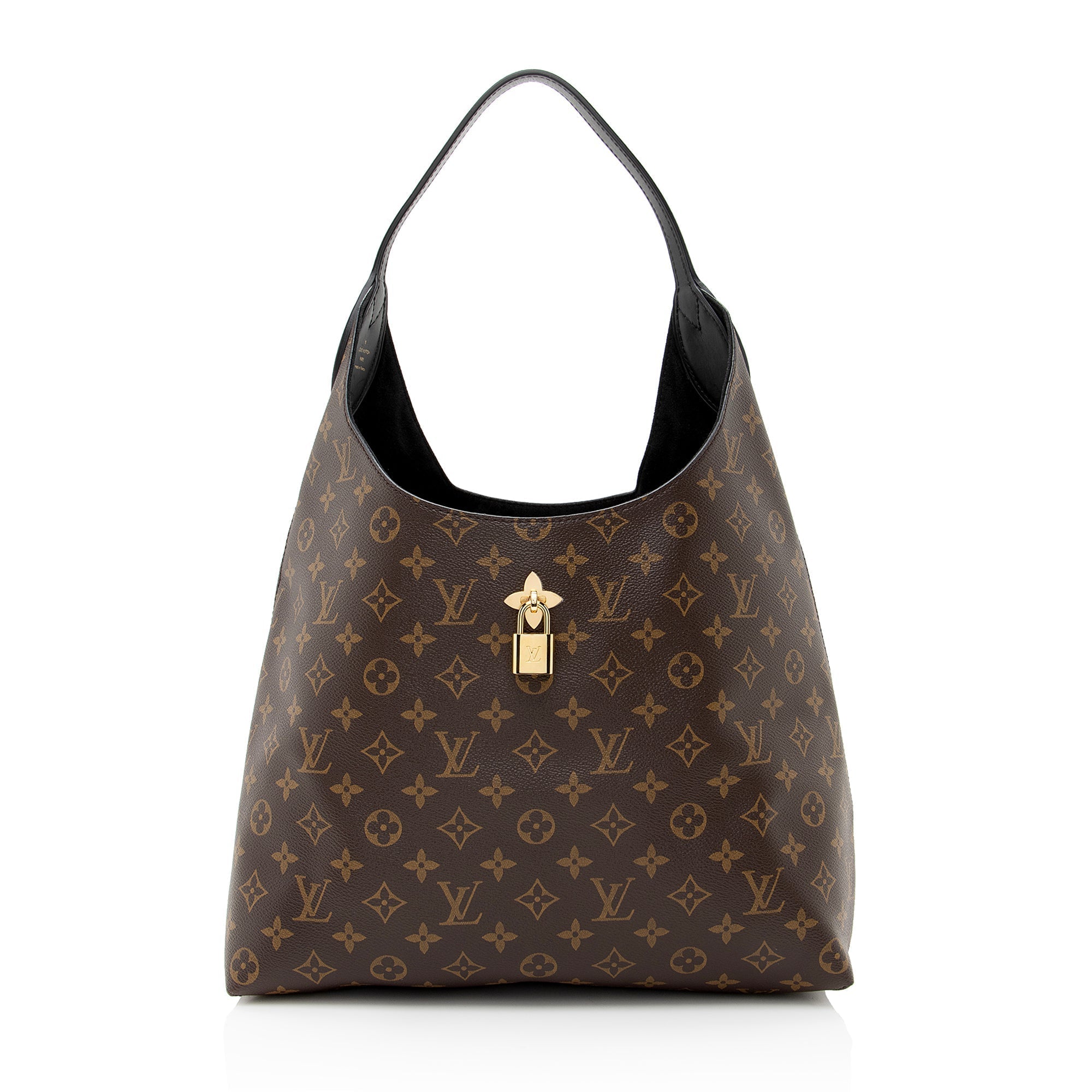 Louis Vuitton Monogram Canvas Flower Hobo (SHF-22318)