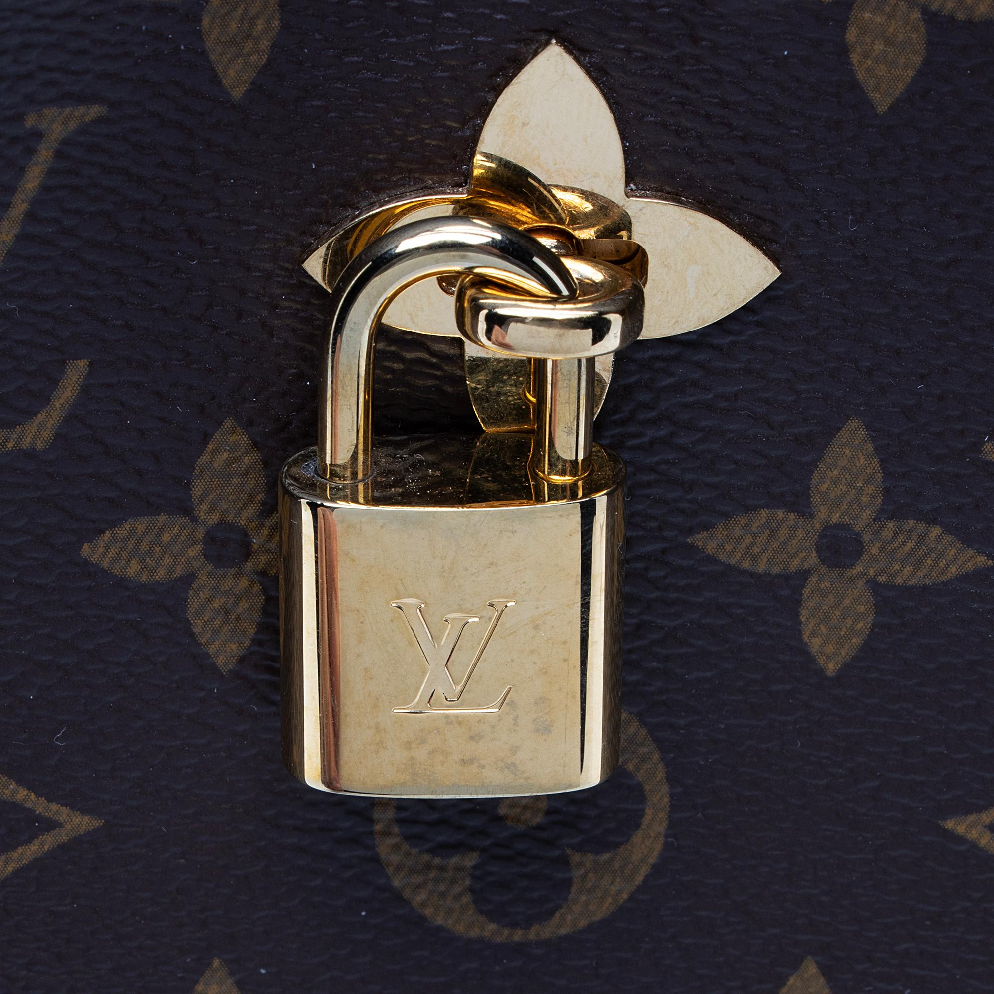 Louis Vuitton Monogram Canvas Flower Hobo (SHF-23064)