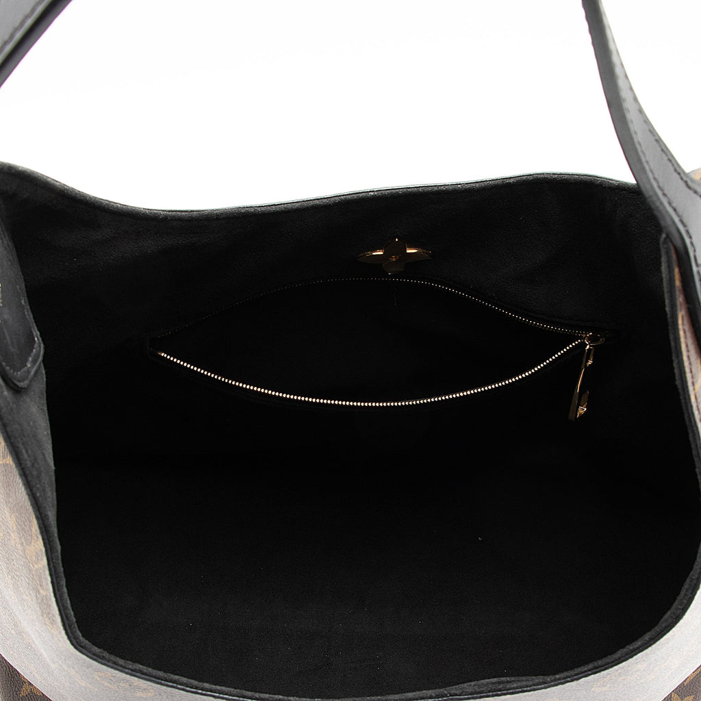 Louis Vuitton Monogram Canvas Flower Hobo (SHF-3DsKdp)