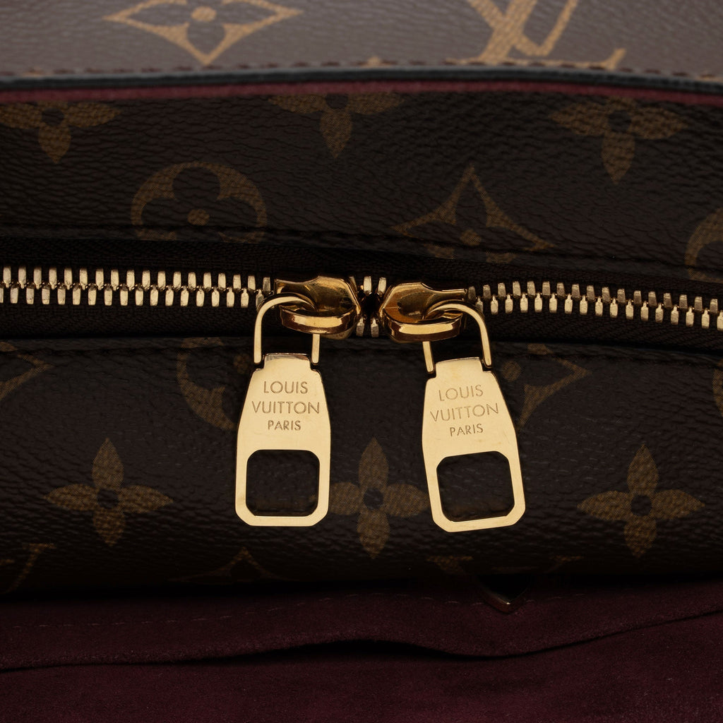 Louis Vuitton Monogram Canvas Flower MM Zip Tote (SHF-QAmXo7)
