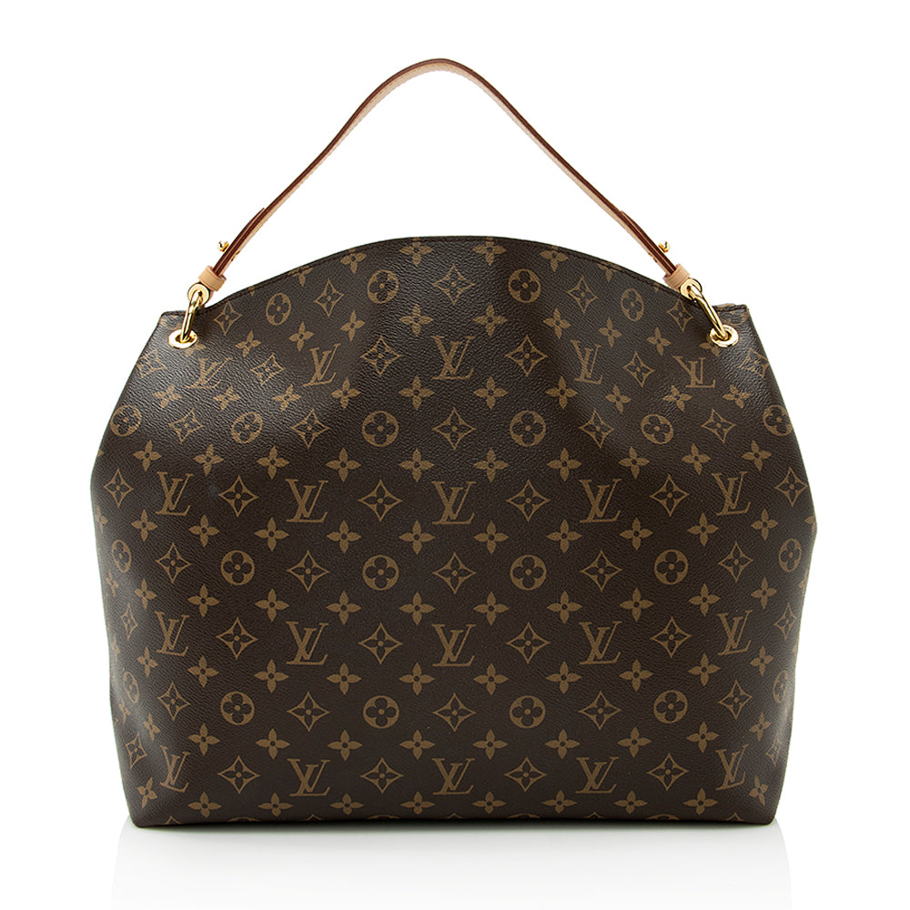 Louis Vuitton Monogram Canvas Graceful MM Hobo (SHF-21715)