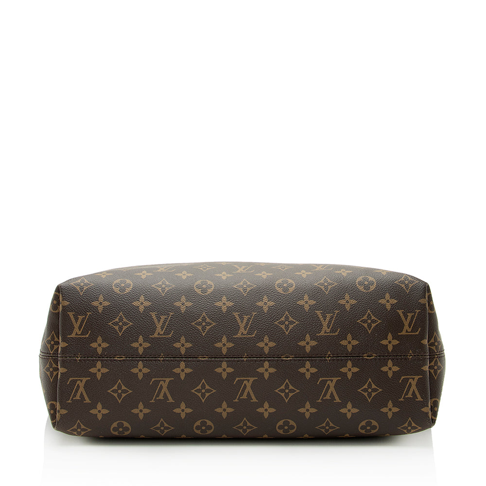 Louis Vuitton Monogram Canvas Graceful MM Hobo (SHF-21715)