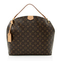 Louis Vuitton Monogram Canvas Graceful MM Hobo (SHF-21715)