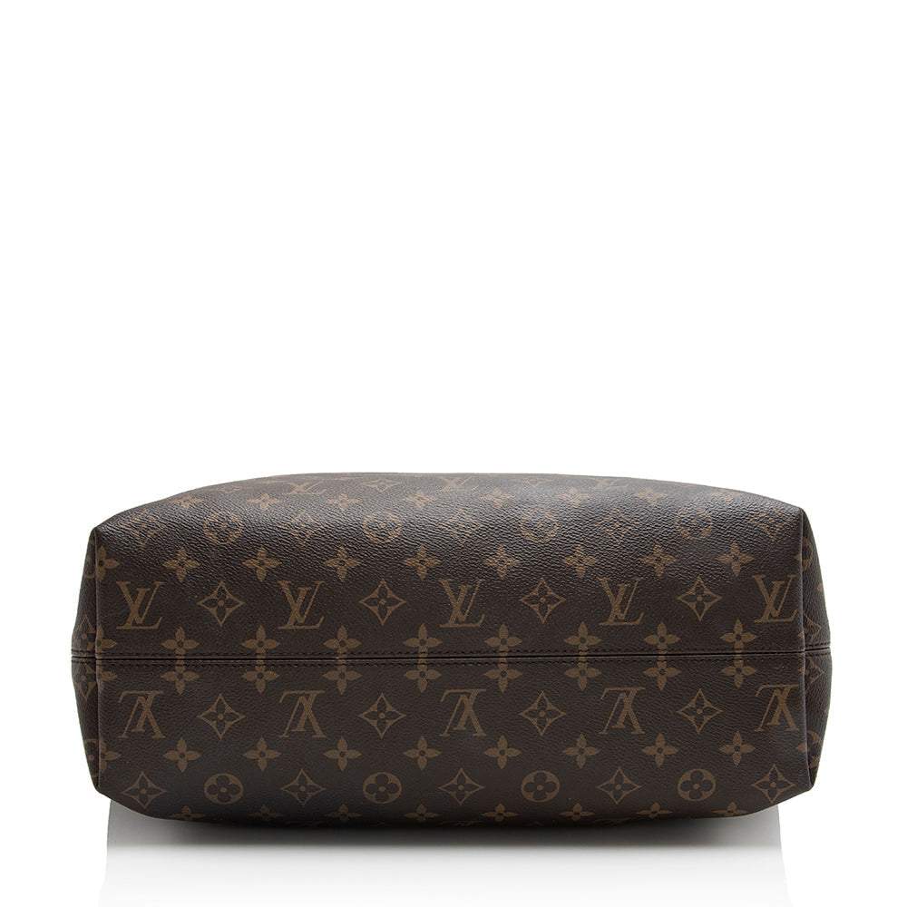 Louis Vuitton Monogram Canvas Graceful MM Hobo (SHF-22026)