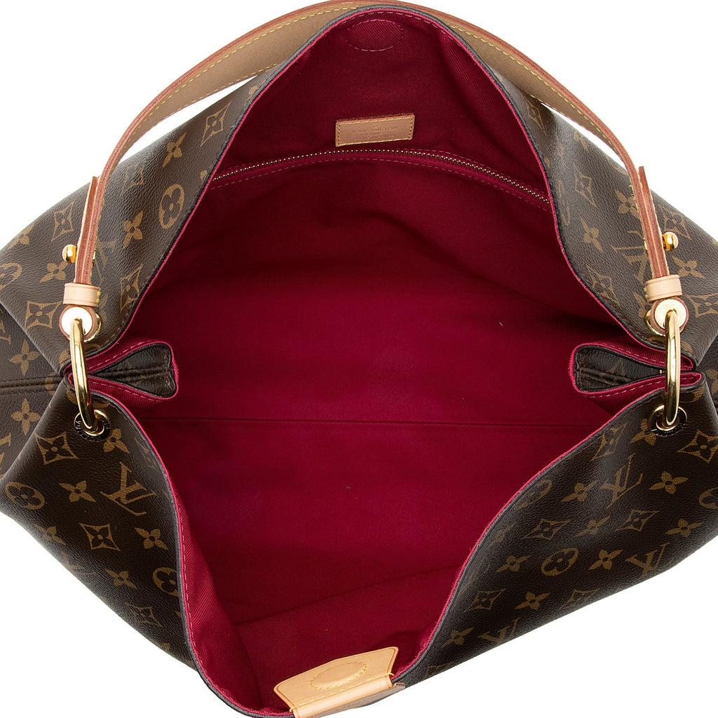 Louis Vuitton Monogram Canvas Graceful MM Hobo (SHF-fP3H5t)
