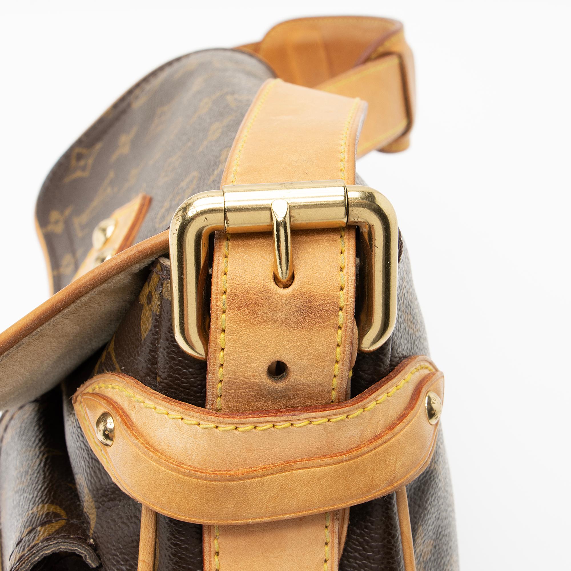 Louis Vuitton Monogram Canvas Hudson PM Shoulder Bag (SHF-23168)