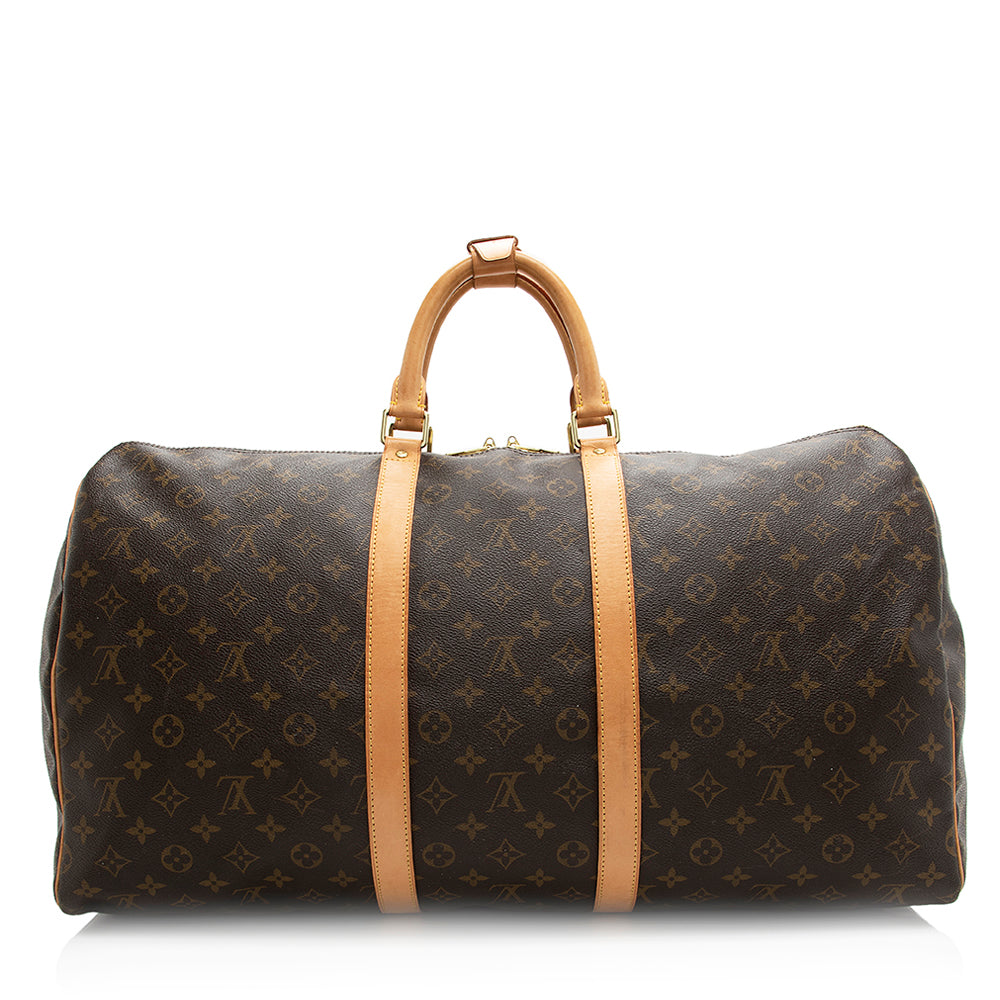 Louis Vuitton Monogram Canvas Keepall 55 Duffel Bag (SHF-20296)