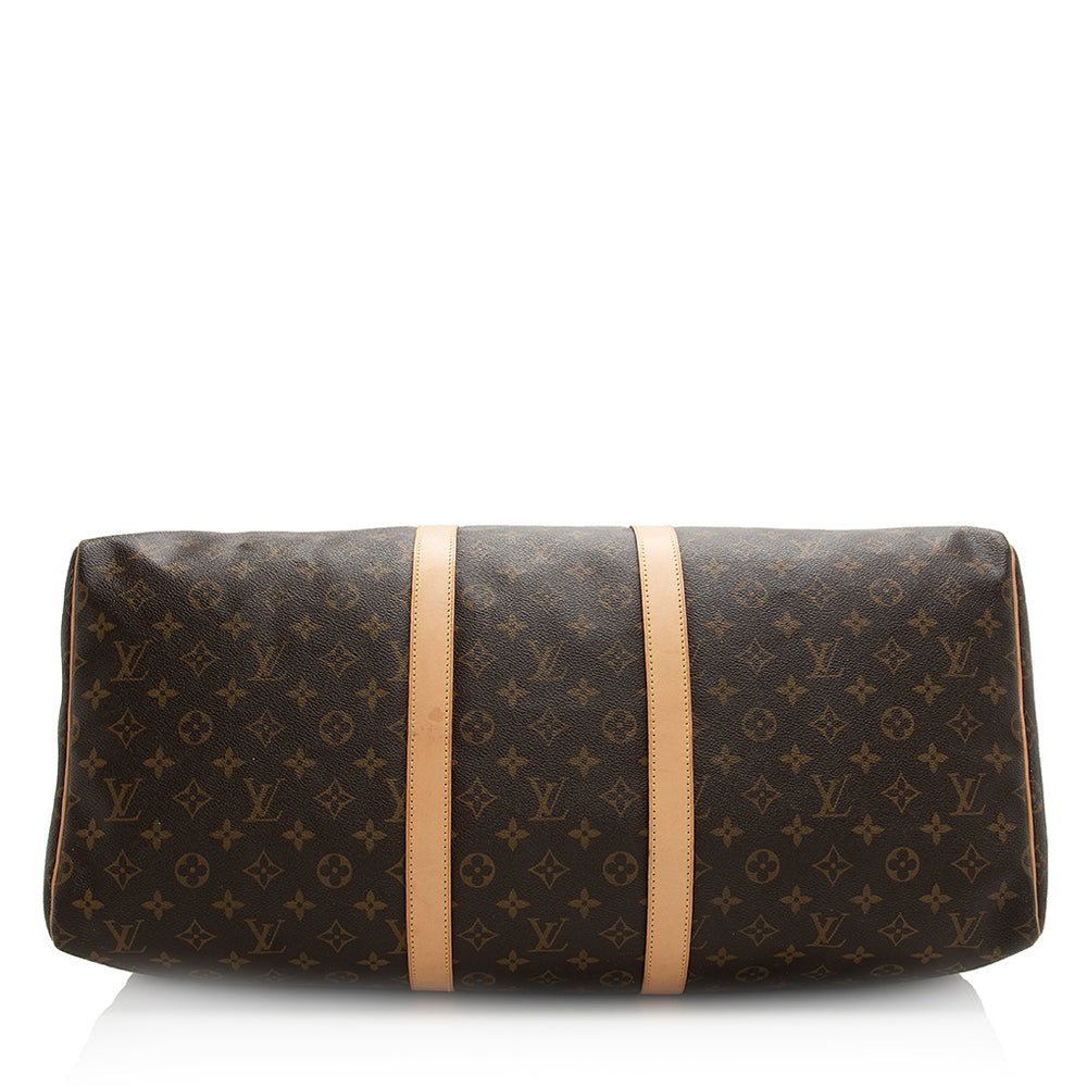 Louis Vuitton Monogram Canvas Keepall 55 Duffel Bag (SHF-20296)
