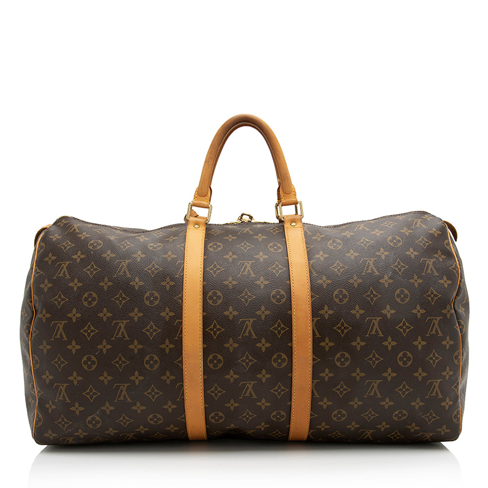 Louis Vuitton Monogram Canvas Keepall 55 Duffle Bag (SHF-22928)