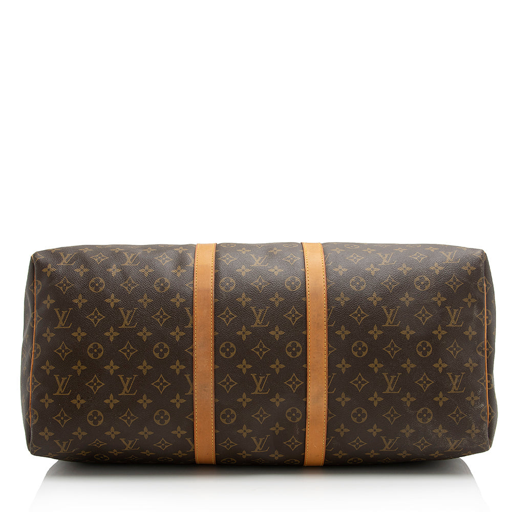 Louis Vuitton Monogram Canvas Keepall 55 Duffle Bag (SHF-22928)