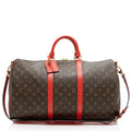 Louis Vuitton Monogram Canvas Keepall Bandouliere 50 Duffle Bag (SHF-23912)