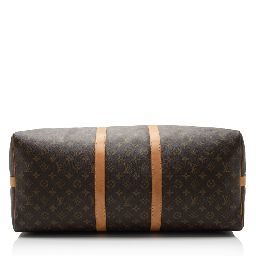 Louis Vuitton Monogram Canvas Keepall Bandouliere 55 Duffle Bag