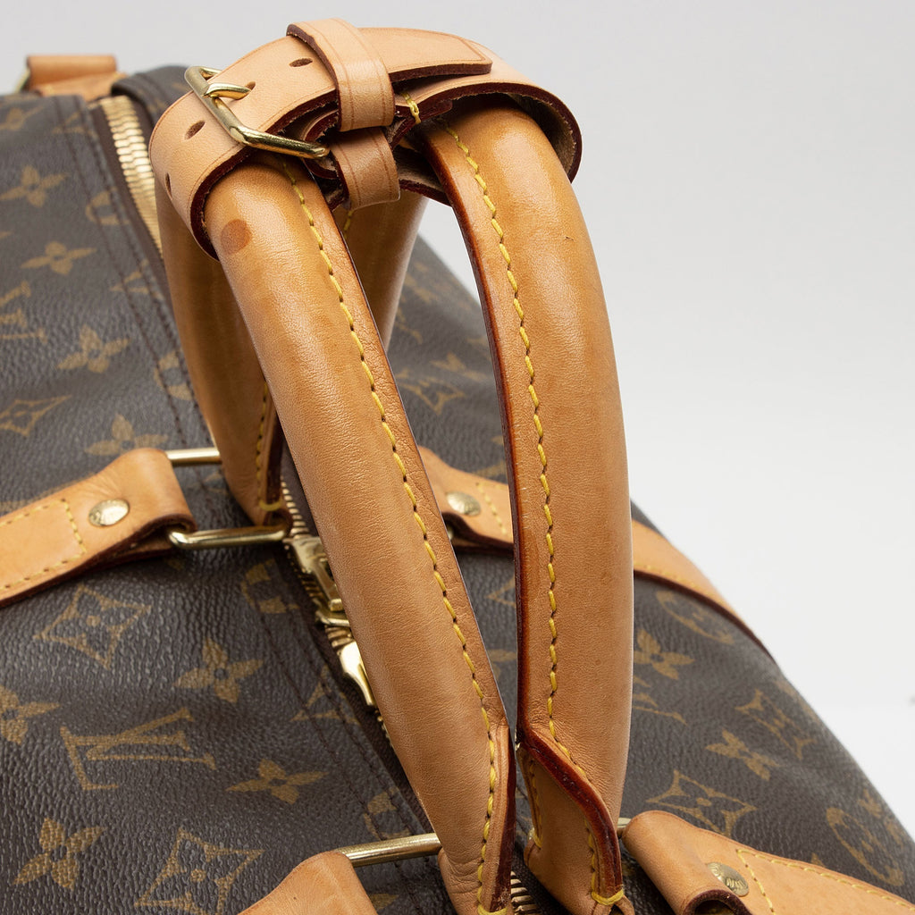 Louis Vuitton Monogram Canvas Keepall Bandouliere 55 Duffle Bag