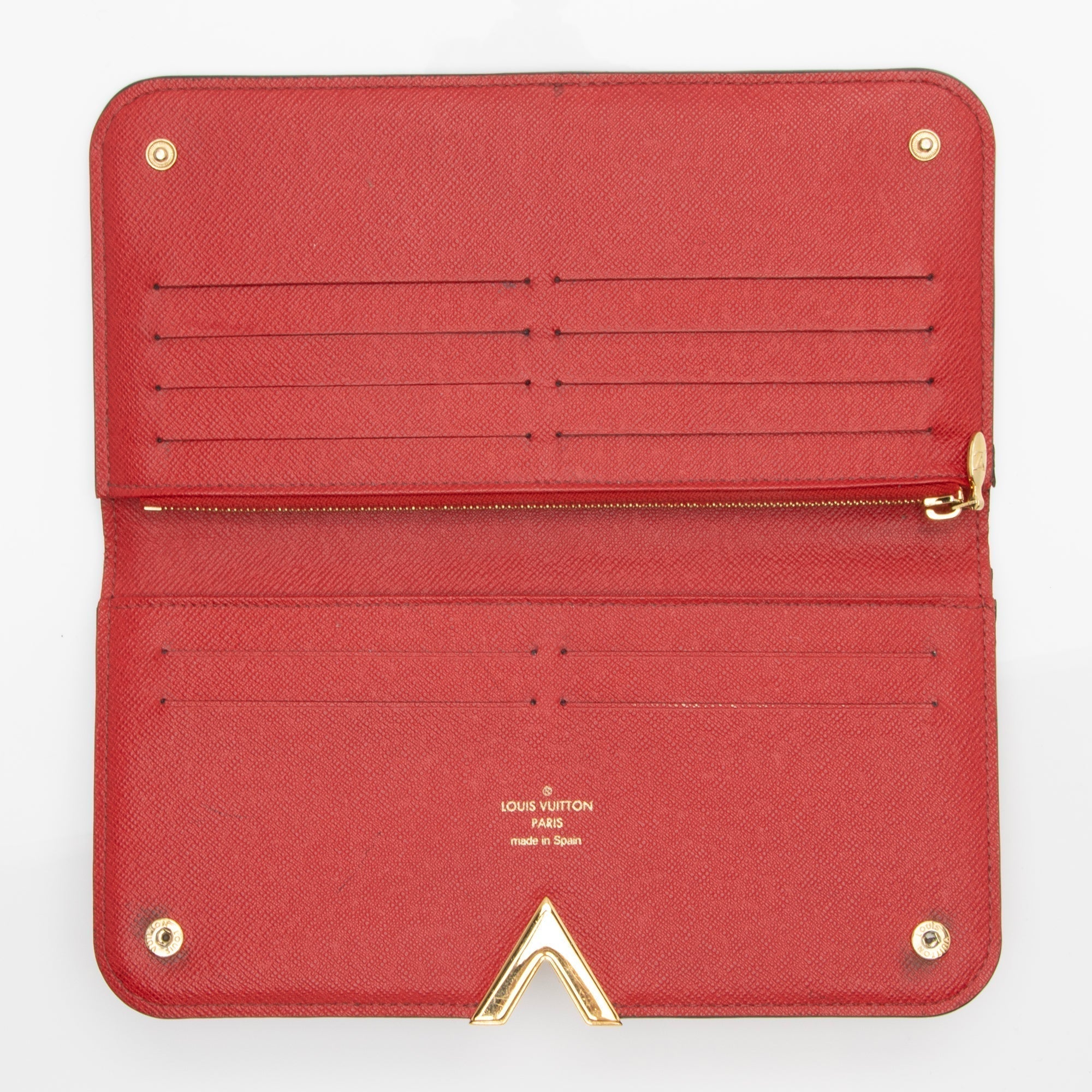 Louis Vuitton Monogram Canvas Leather Kimono Wallet (SHF-WVTTkh)