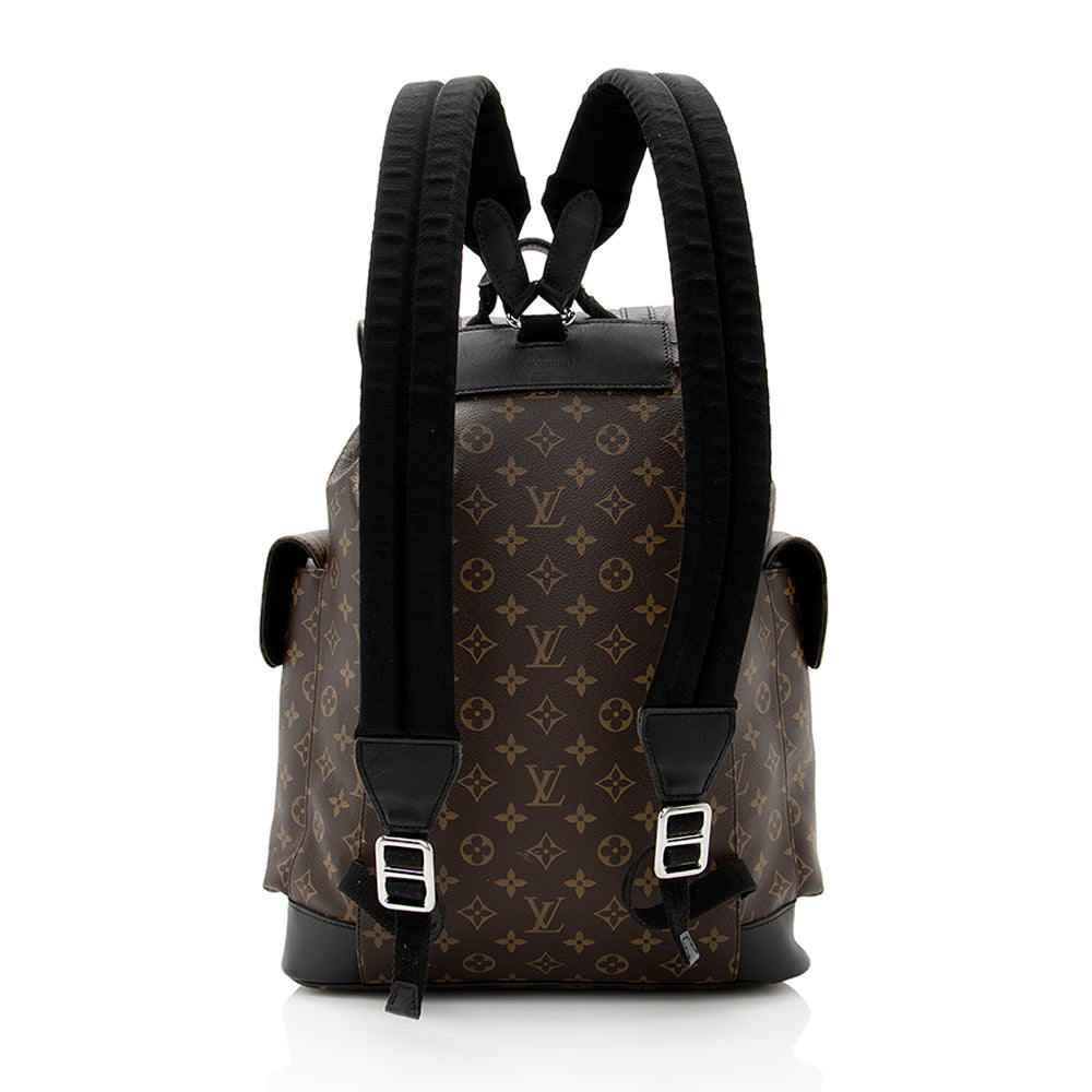 Louis Vuitton Monogram Canvas Macassar Christopher PM Backpack (SHF-21859)